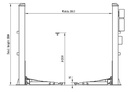 Two post lift 4000kg 230V Premium