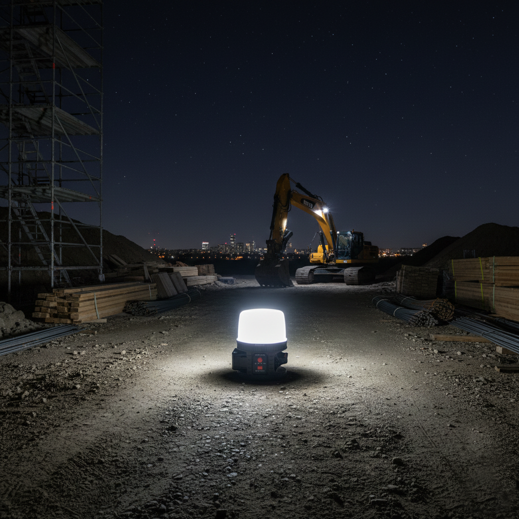 Fluxon hybrid construction site light