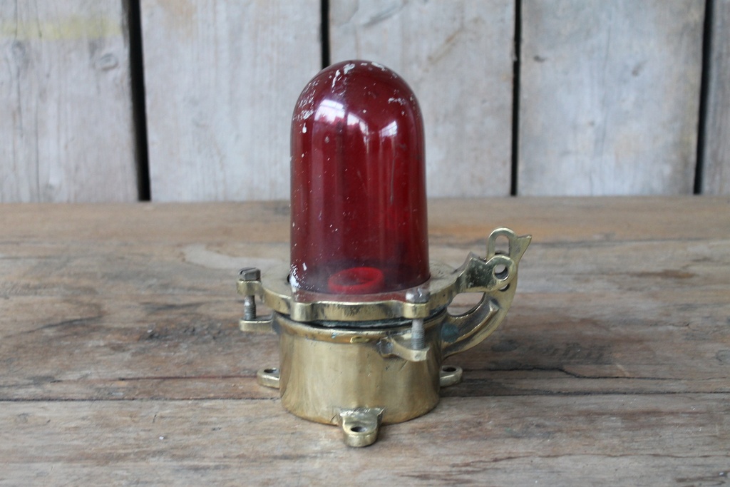 Scheepslamp Vintage Rood