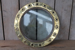 [VIN-108A] Large Vintage Brass Porthole Window